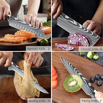 Amazon | Dfitoナイフセット、プロのシェフ用キッチンナイフ10本